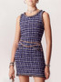 Chanel Spring-Summer Pre-collection Blue Cotton Tweed DRESS