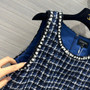 Chanel Spring-Summer Pre-collection Blue Cotton Tweed DRESS