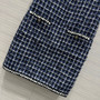 Chanel Spring-Summer Pre-collection Blue Cotton Tweed DRESS