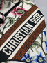 Christian Dior SADDLE BAG White Multicolor Dior Petites Fleurs Embroidery 
