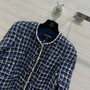Chanel Blue Cotton Tweed Jacket SS2023