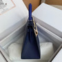 Hermès 28 cm Special Edition Blue Tri Coloured Epsom Kelly