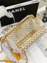 Chanel EVENING BAG SS2023 Glass Pearls & Gold-Tone Metal