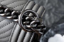 Chanel Grey Medium Chevron Boy Bag 28cm