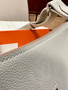 Hermès Jypsiere Mini Beton Swift Palladium Hardware