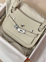 Hermès Jypsiere Mini Beton Swift Palladium Hardware