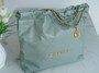  CHANEL 22 HANDBAG Bleu Brume Medium AW 2022