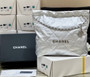  CHANEL 22 HANDBAG Silver Medium AW 2022