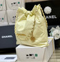 CHANEL 22 HANDBAG Yellow Medium AW 2022