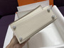 Hermes Kelly Sellier 20 en Desordre Craie with Palladium Hardware