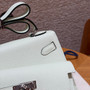 Hermes Kelly Sellier 20 en Desordre Craie with Palladium Hardware