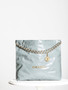 CHANEL 22 HANDBAG Light Blue with Silver Hardware Medium SS 2023
