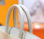 Hermes Birkin 25cm Craie Matte Alligator  with Gold hardware