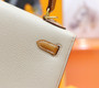Hermes Trench/Gold Sellier Kelly 25 cm Epsom Gold Hardware
