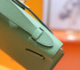 Hermès Vert criquet Mini Kelly Epsom Gold Hardware