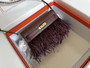 Hermes Kelly Elan Shoulder Strap Bag with Ostrich Feathers Rouge Sellier