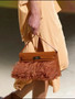 Hermes Kelly Elan Shoulder Strap Bag with Ostrich Feathers Rouge Sellier