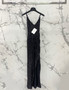  Balmain Long sequinned dress Black