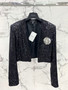  Balmain Short sequin jacket Black 
