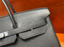  Hermes Black Birkin 40 Togo leather Palladium Hardware
