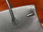  Hermes Black Birkin 40 Togo leather Palladium Hardware