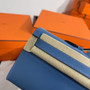 HERMES KELLY CUT CLUTCH BAG blue agate  GOLD HARDWARE