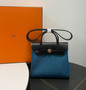 Hermes Herbag 21 Zip BLUE