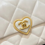 CHANEL MINI FLAP BAG FW2023 WHITE