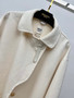 Hermès white cashmere Wrap coats 2023