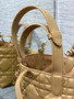 Christian Dior SMALL DIOR TOUJOURS BAG tan Macrocannage Calfskin