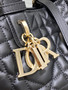 Christian Dior SMALL DIOR TOUJOURS BAG black Macrocannage Calfskin 