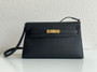 Hermes Kelly Elan Shoulder Strap Bag Black