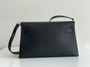 Hermes Kelly Elan Shoulder Strap Bag Black