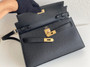 Hermes Kelly Elan Shoulder Strap Bag Black