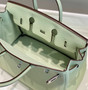 Hermes  Vert Fizz  Birkin 25 cm Togo Palladium Hardware