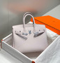  Hermes  09 Mauve pale Birkin 25 cm Togo Palladium Hardware