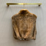 Fendi Brown mink gilet  