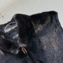  Fendi Black mink gilet  