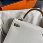 Hermes Special Order Craie/Gold Kelly 25 cm Epsom Gold Hardware