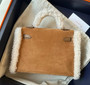 Hermès Teddy Kelly 20 Shearling and Swift Palladium Hardware