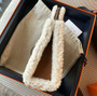 Hermès Teddy Kelly 20 Shearling and Swift Palladium Hardware