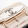 Chanel Mini Van Minaudiere 2024 Cruise Bag in Black Plexiglass White Surf
