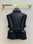 Chanel 2023/24 CoCo Neige Satin & Cashmere VEST BLACK