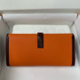 HERMÈS JIGE ELAN 29 ORANGE SWIFT AND BROWN LIZARD