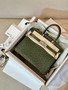  Hermes Olive Green Birkin Bag 30cm Ostrich Leather Palladium Hardware