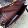 Hermes Kelly Elan bag Sellier Bordeaux Chevre chamkila goatskin Gold hardware