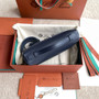 Loro Piana Extra Pocket L19  Grained Calfskin Blue