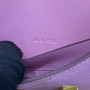 Hermès Constance Slim wallet Mauve Sylvestre Epsom leather with gold hardware 