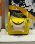 Hermes Mini Lindy 20cm Bag Paussin Togo Palladium Hardware 