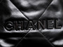  CHANEL 22 MINI HANDBAG ALL BLACK LOGO BLACK SS2024